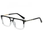 Fusion Aviator Eyeglasses Black Transparent FAVT17 - 2