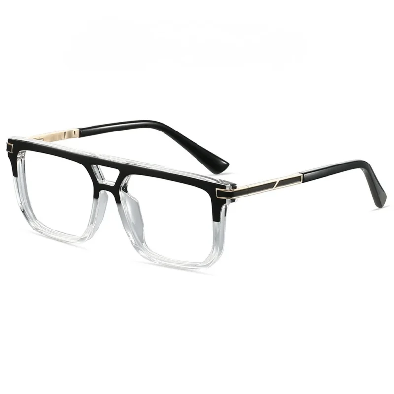 Fusion Aviator Eyeglasses Black Transparent FAVT17 - 2