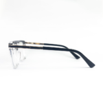 Fusion Aviator Eyeglasses Black Transparent FAVT17 - 3