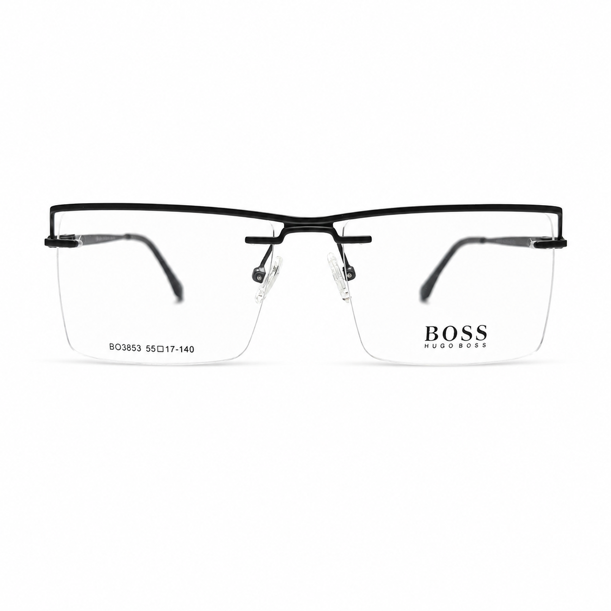 Boss Rectangular Black Eyeglasses Boss Rectangular Black Eyeglasses