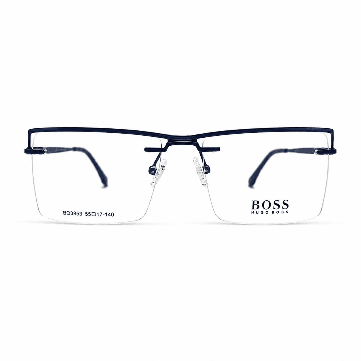 Boss Rectangular Blue Eyeglasses Boss Rectangular Blue Eyeglasses