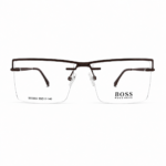 Boss Rectangular Brown Eyeglasses