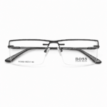 Boss Rectangular Gun Metal Eyeglasses (4)