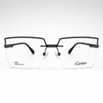 Cartier Oversized Black Rimless Eyeglasses - 1