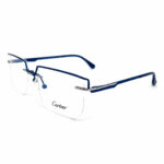 Cartier Oversized Blue Rimless Eyeglasses - 2