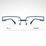 Cartier Oversized Blue Rimless Eyeglasses - 1
