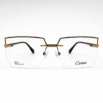 Cartier Oversized Golden Rimless Eyeglasses - 1