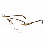Cartier Oversized Golden Rimless Eyeglasses - 2