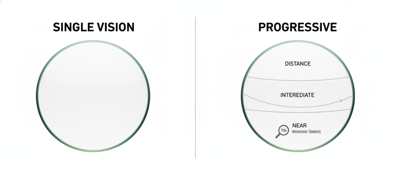 single vision vs progressive lens bangladesh