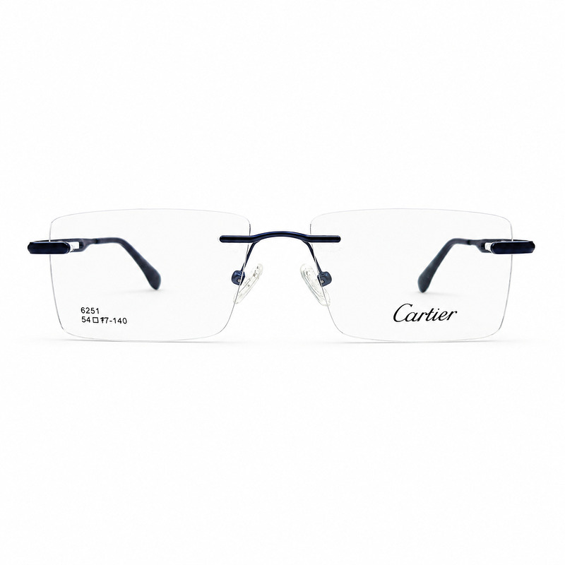 Cartier Full Rimless Blue Eyeglasses (1)