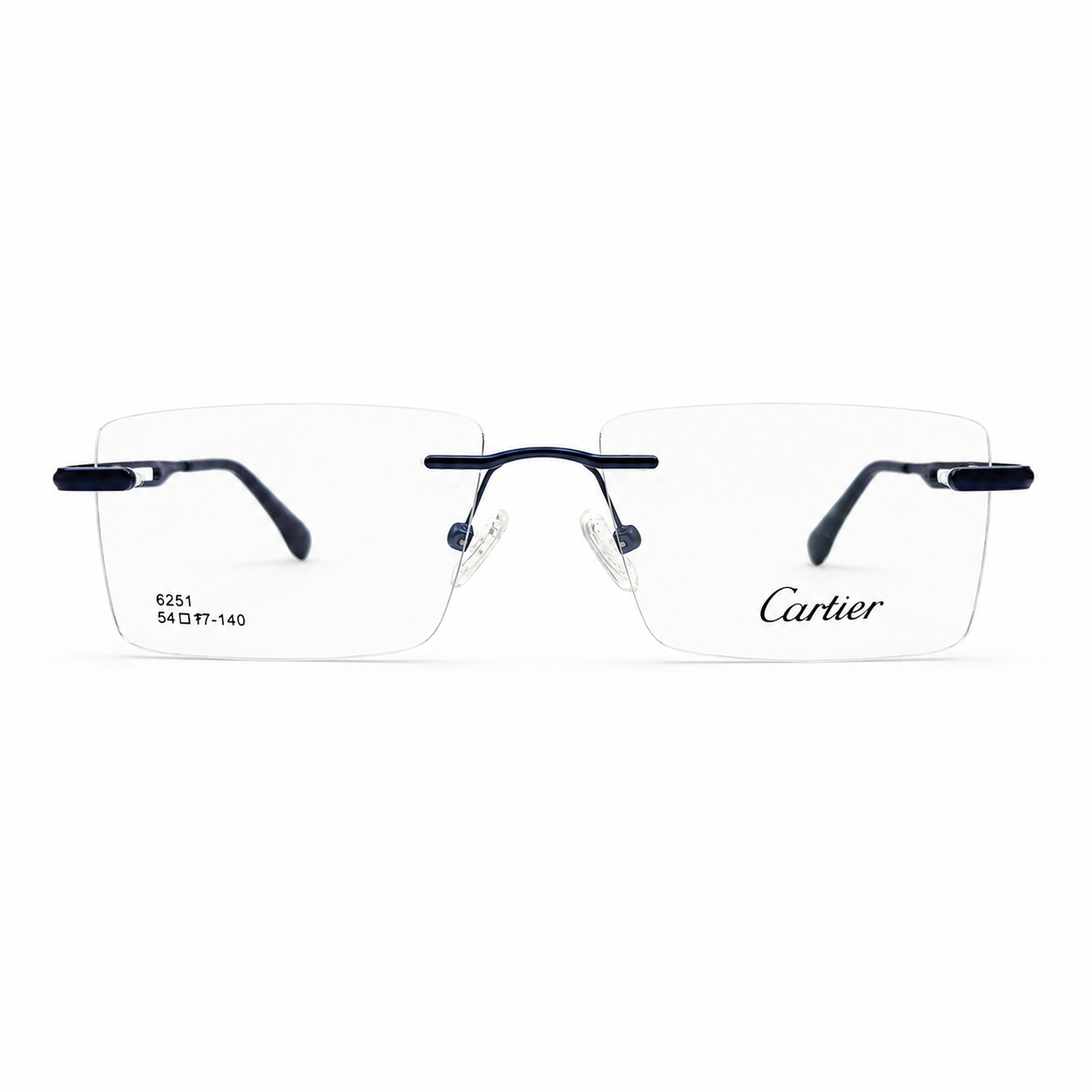 Cartier Full Rimless Blue Eyeglasses (1) Cartier Full Rimless Blue Eyeglasses (1)