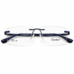 Cartier Full Rimless Blue Eyeglasses (5)