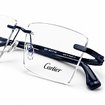 Cartier Full Rimless Blue Eyeglasses (6)