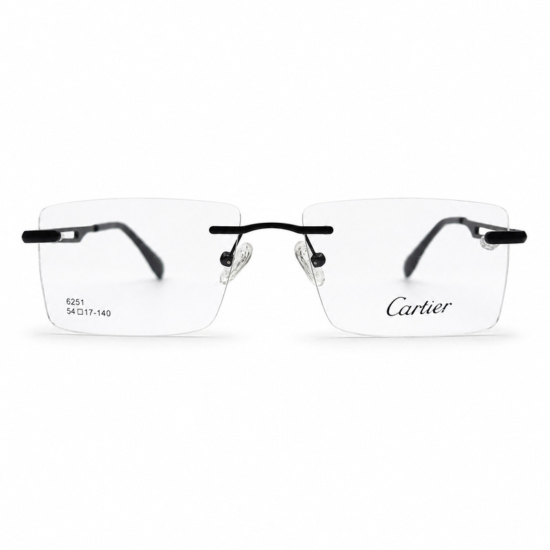 Cartier Full Rimless Golden Eyeglasses (1)