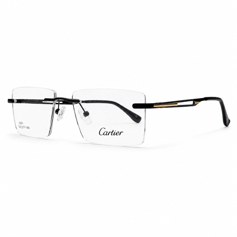 Cartier Full Rimless Golden Eyeglasses (2)