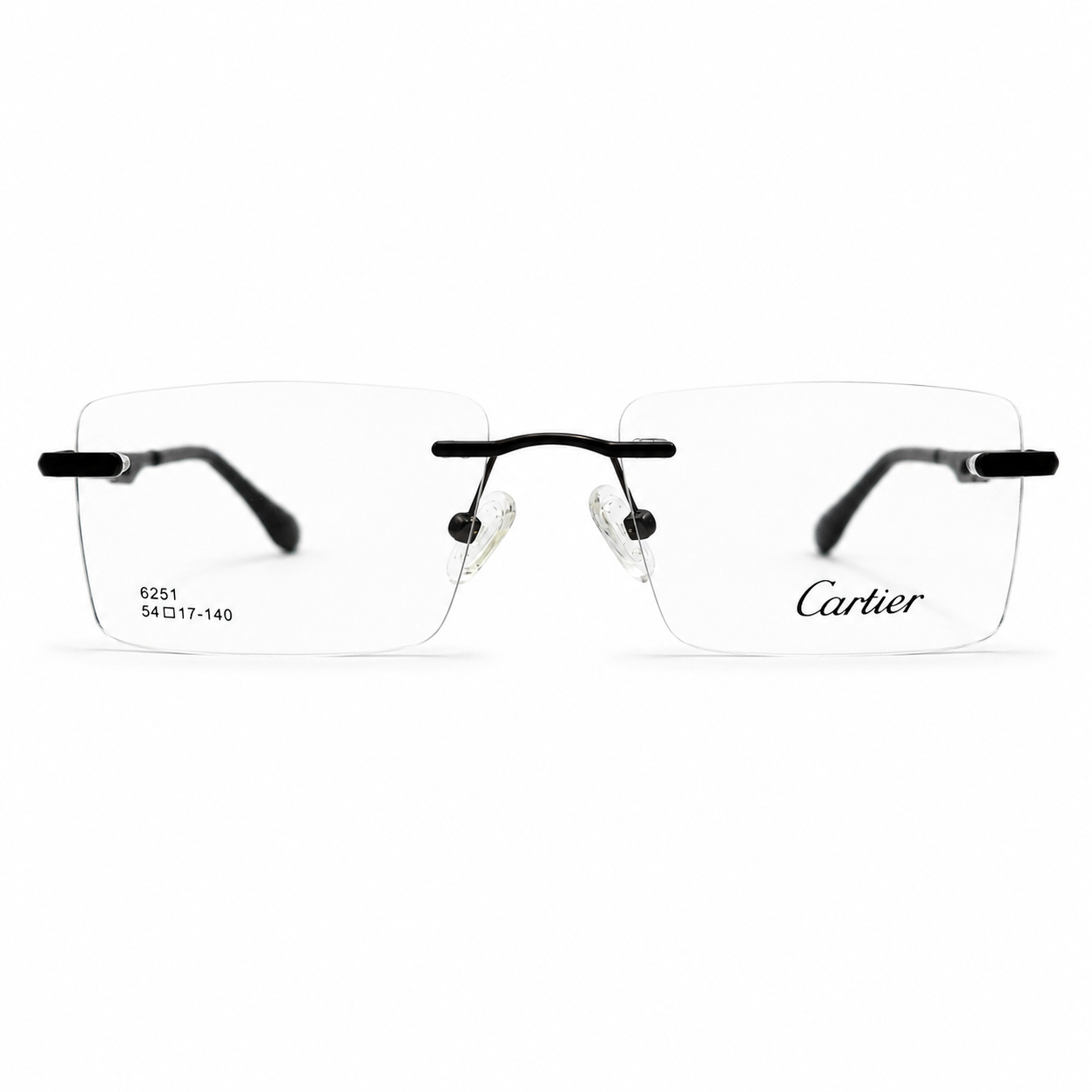 Cartier Full Rimless Gun Metal Eyeglasses (1) Cartier Full Rimless Gun Metal Eyeglasses (1)