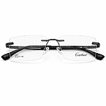 Cartier Full Rimless Gun Metal Eyeglasses (5)