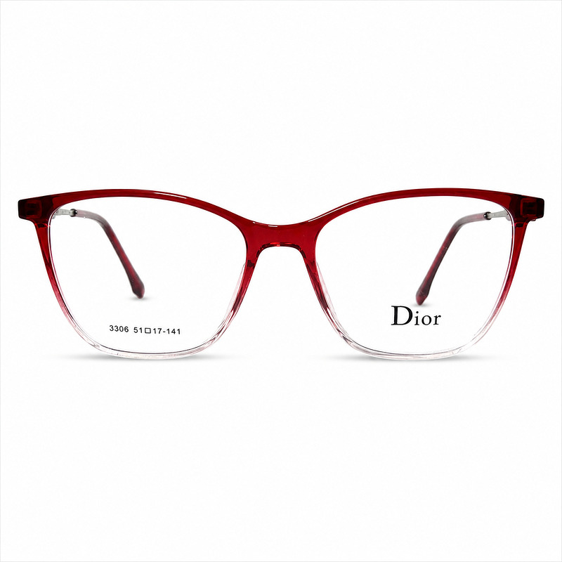 Cat Eye Ladies Lightweight Brown Eyeglasses (2)