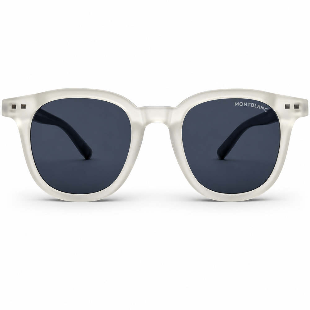 Montblance Frozen White Wood Texture Sunglasses