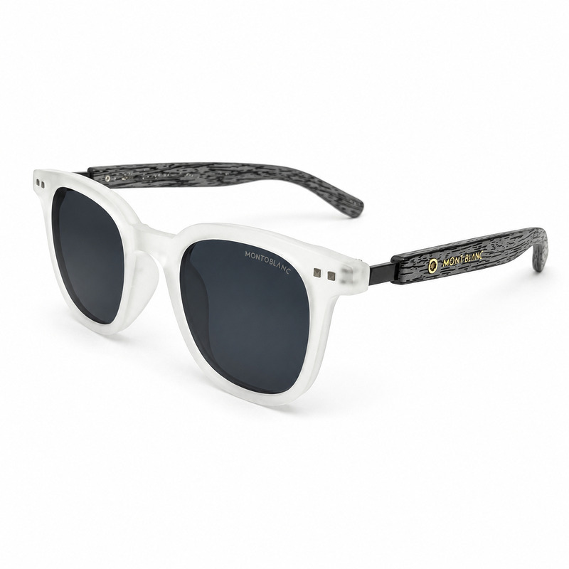 Montblance Frozen White Wood Texture Sunglasses (2)