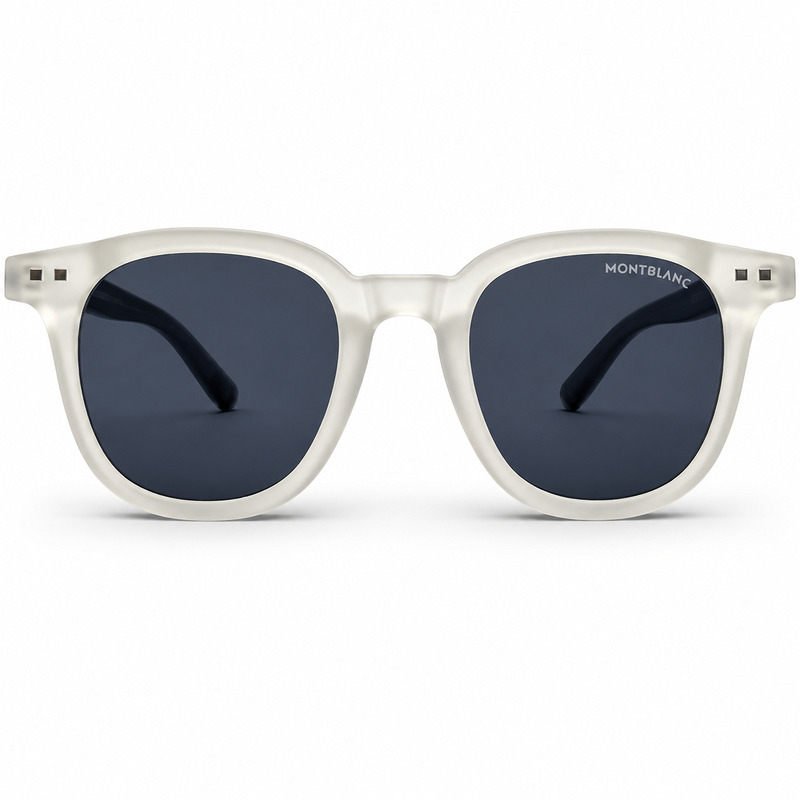 Montblance Frozen White Wood Texture Sunglasses