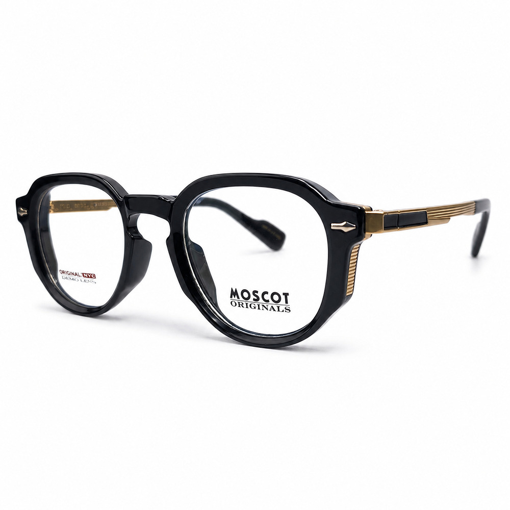 Moscot Soft Round Gold Eyeglasses (3)