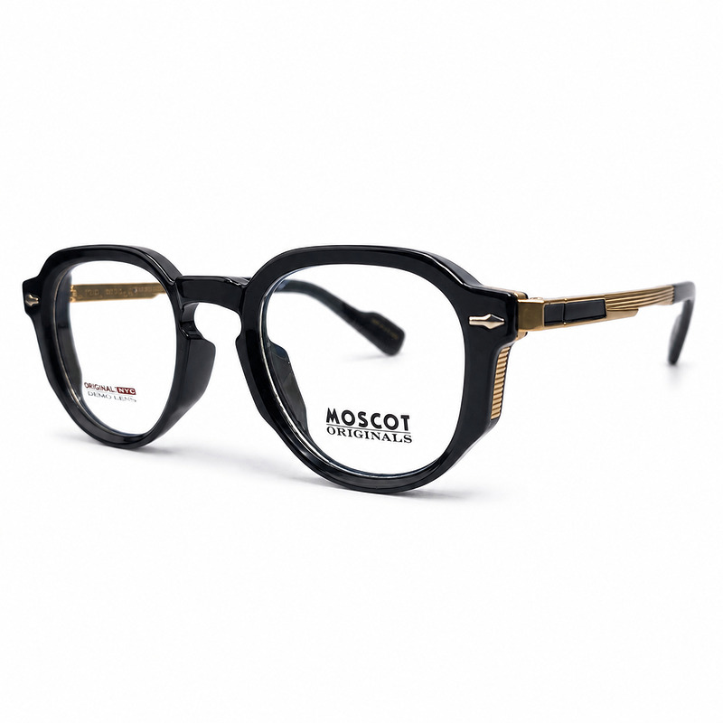 Moscot Soft Round Gold Eyeglasses (3)