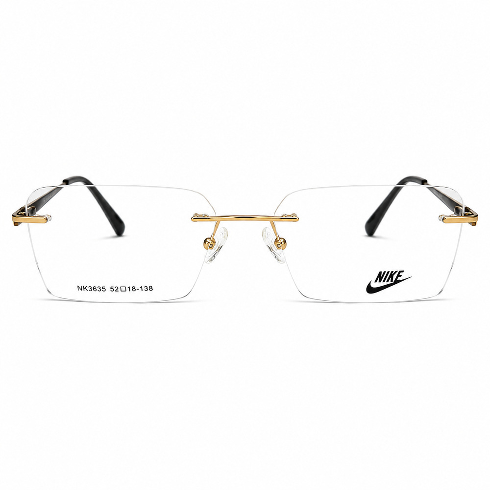 Nike Rimless Golden Eyeglasses (1)