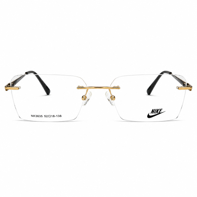 Nike Rimless Golden Eyeglasses (1)