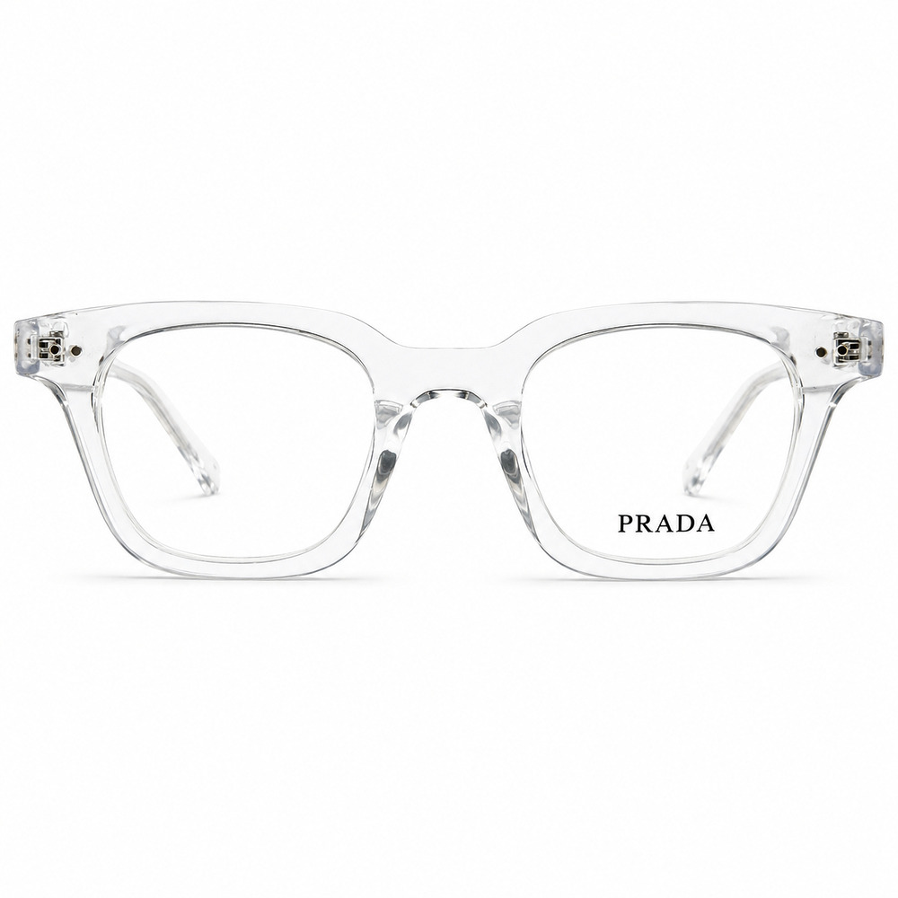 Prada Soft Square Crystal White Eyeglasses (1)