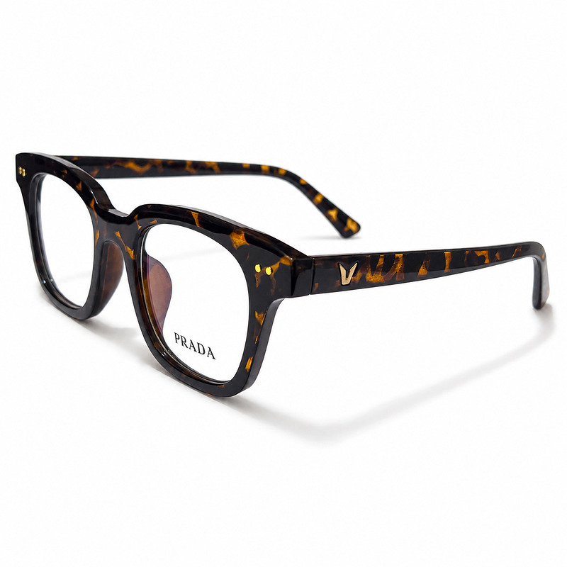 Prada Soft Square Tiger Print Eyeglasses (2)