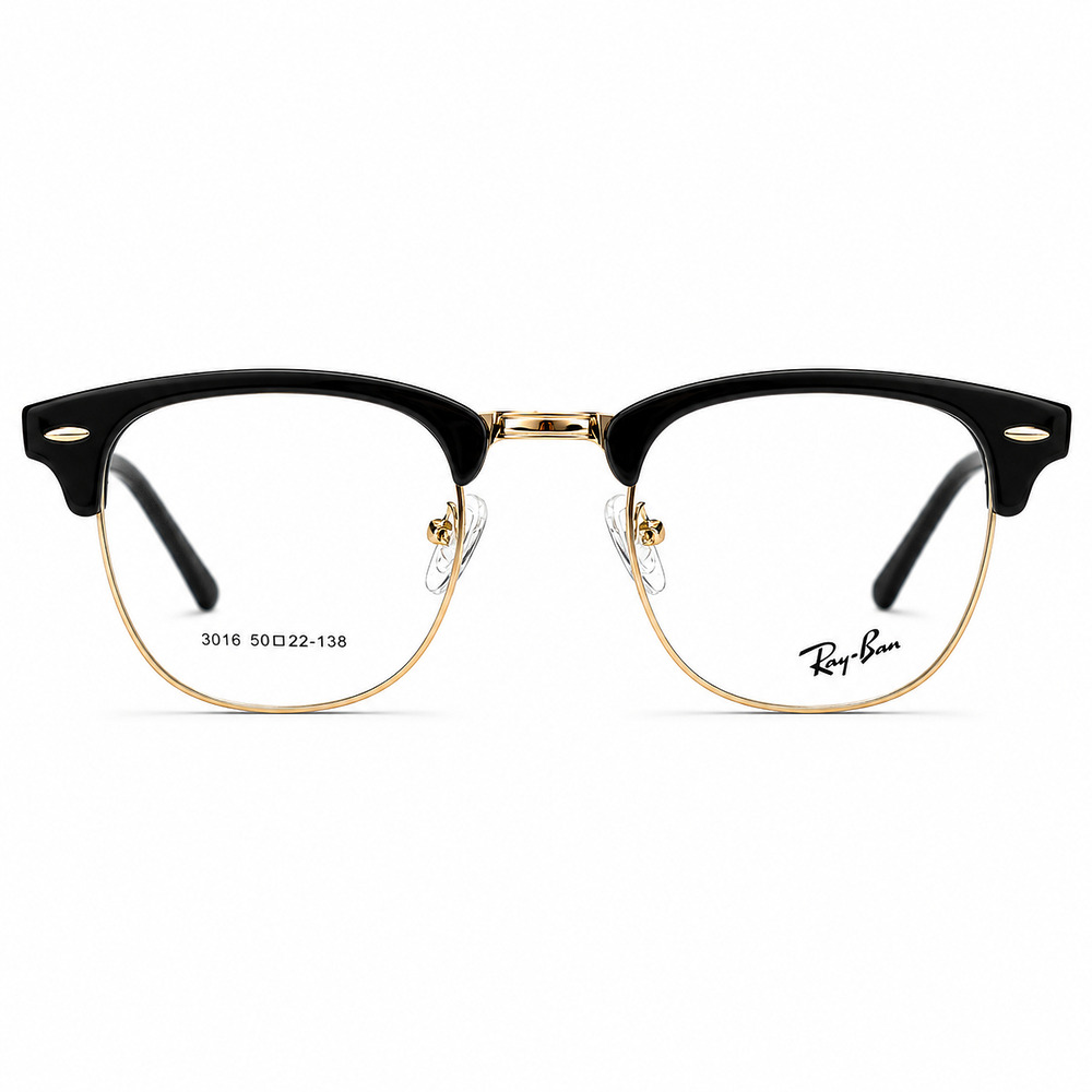 Rayban Black Gold Clubmaster Eyeglasses (1)