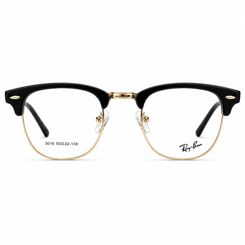 Rayban Black Gold Clubmaster Eyeglasses (1)
