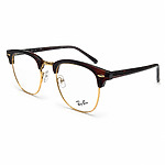 Rayban Brown Gold Clubmaster Eyeglasses (3)