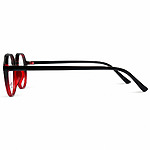 Round Red Gradient Lightweight Eyeglasses (2)