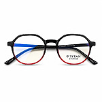Round Red Gradient Lightweight Eyeglasses (3)