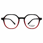 Round Red Gradient Lightweight Eyeglasses (4)