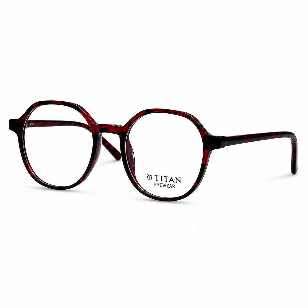 Round Red Tortoiseshell Lightweight Eyeglasses (3)