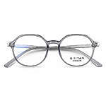 Round Transparent Grey Lightweight Eyeglasses (4)
