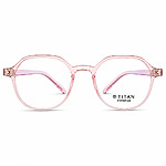 Round Transparent Pink Lightweight Eyeglasses (1)