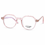 Round Transparent Pink Lightweight Eyeglasses (2)