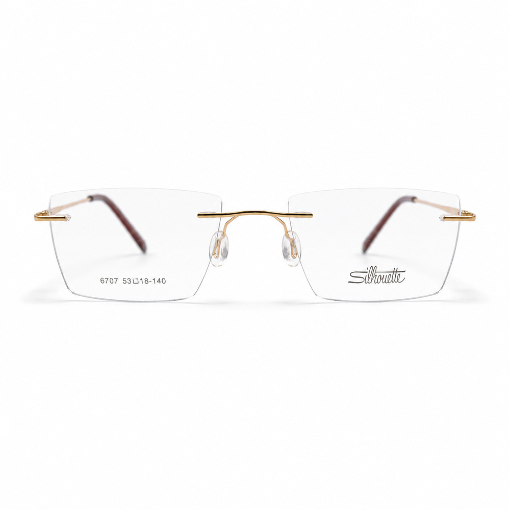 Silhouette Classic Rimeless Golden Eyeglasses (1)