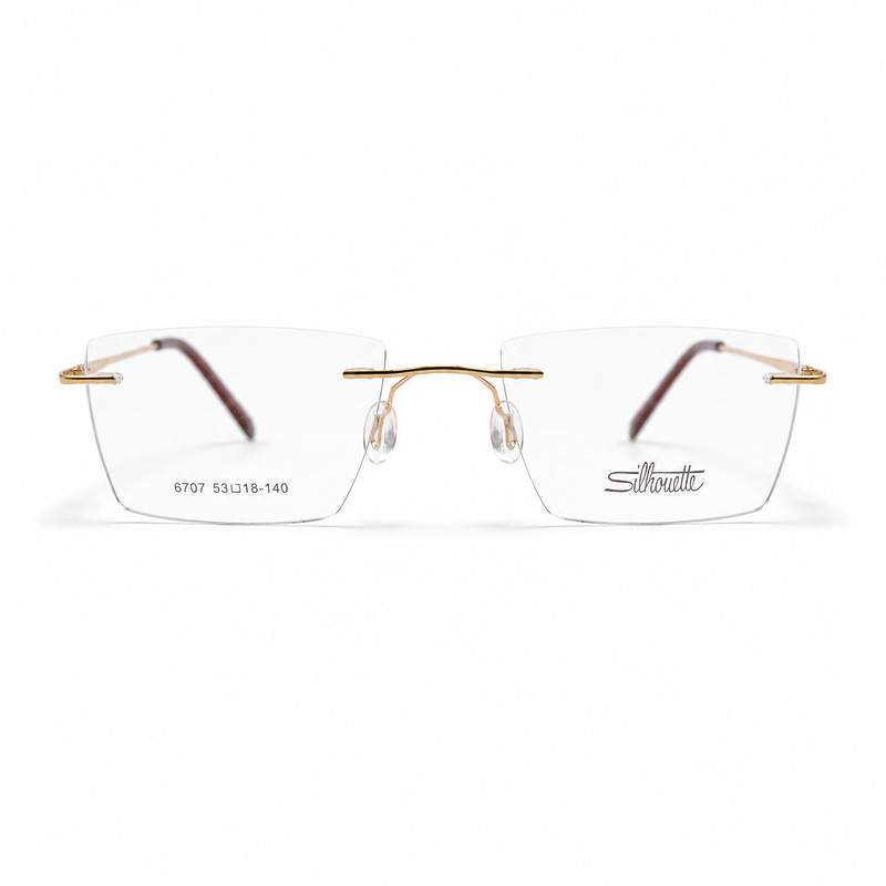 Silhouette Classic Rimeless Golden Eyeglasses (1)