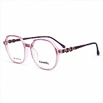 Soft Hexagonal Ladies Lightweight Transparent Pink Eyeglasses (1)