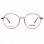 Soft Hexagonal Ladies Lightweight Transparent Pink Eyeglasses (2)