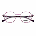 Soft Hexagonal Ladies Lightweight Transparent Pink Eyeglasses (4)