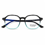 Soft Square Black & Blue Gradient Lightweight Eyeglasses (4)