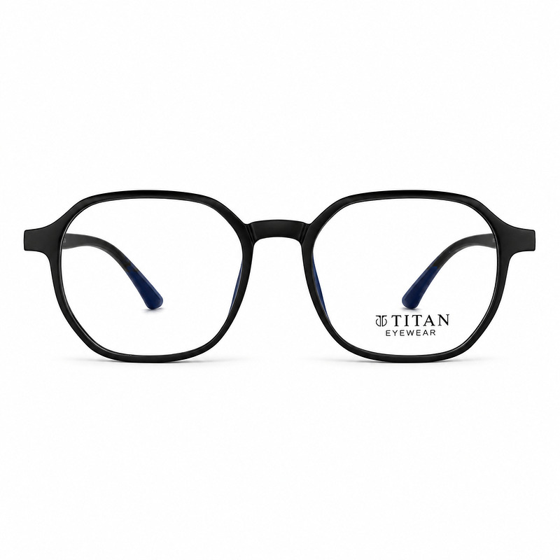 Soft Square Black Lightweight Eyeglasses (1)