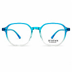 Soft Square Transparent Blue Gradient Lightweight Eyeglasses (1)