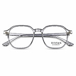 Soft Square Transparent Grey Lightweight Eyeglasses (4)